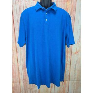 Peter Millar Collection Mens XXL Blue Polo Cotton & Lycra Perfect Pique